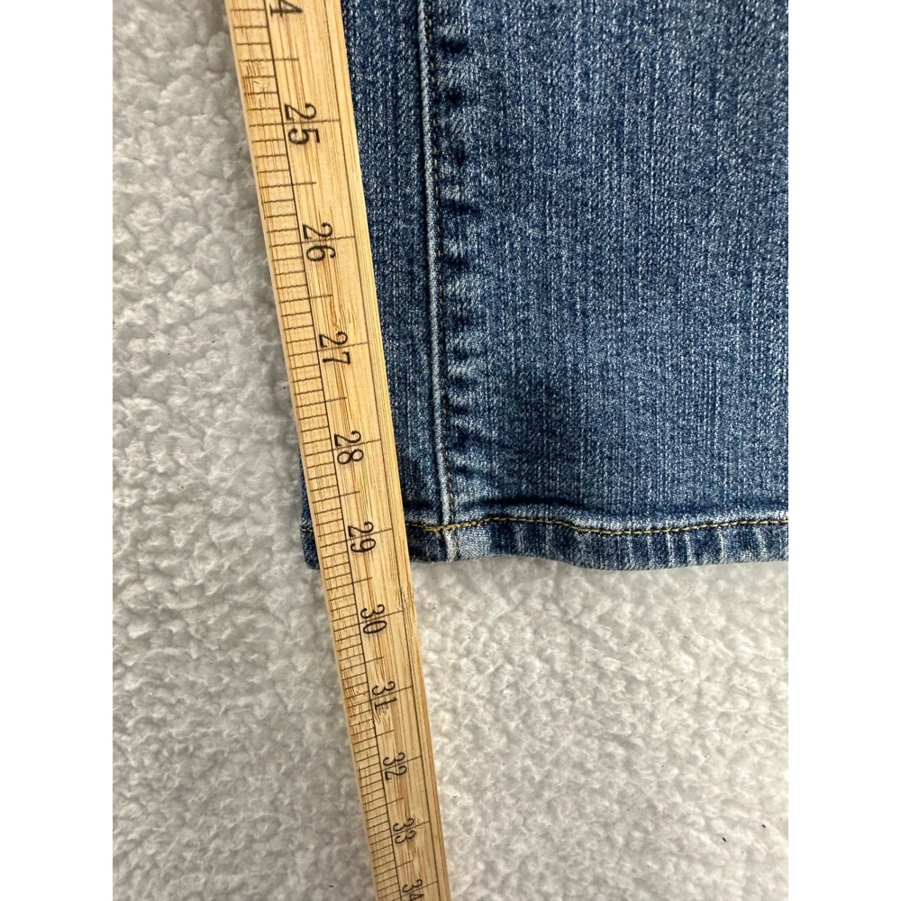 Lands End Womens Jeans Size 6 Original Fit Modern Waist Boot Leg Blue Denim - Picture 9 of 11